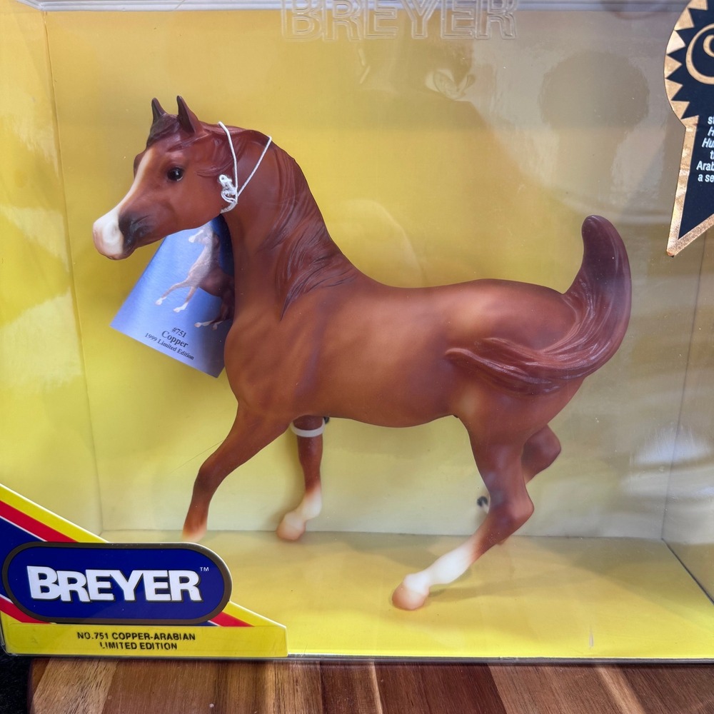 Breyer No 751 Copper Arabian 1999 Limited Edition Model Horse New In Box - Picture 9 of 9